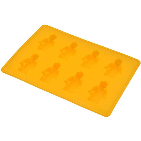 AussieSuperStore Homeware Supplies Silicone Lego Block Robot Man Figure Ice Mould Cube Chocolate Baking Making Tray Silicone Lego Robot Man Figure Ice Mould Cube Chocolate Baking Tray CBROBOTICETRAYYEL